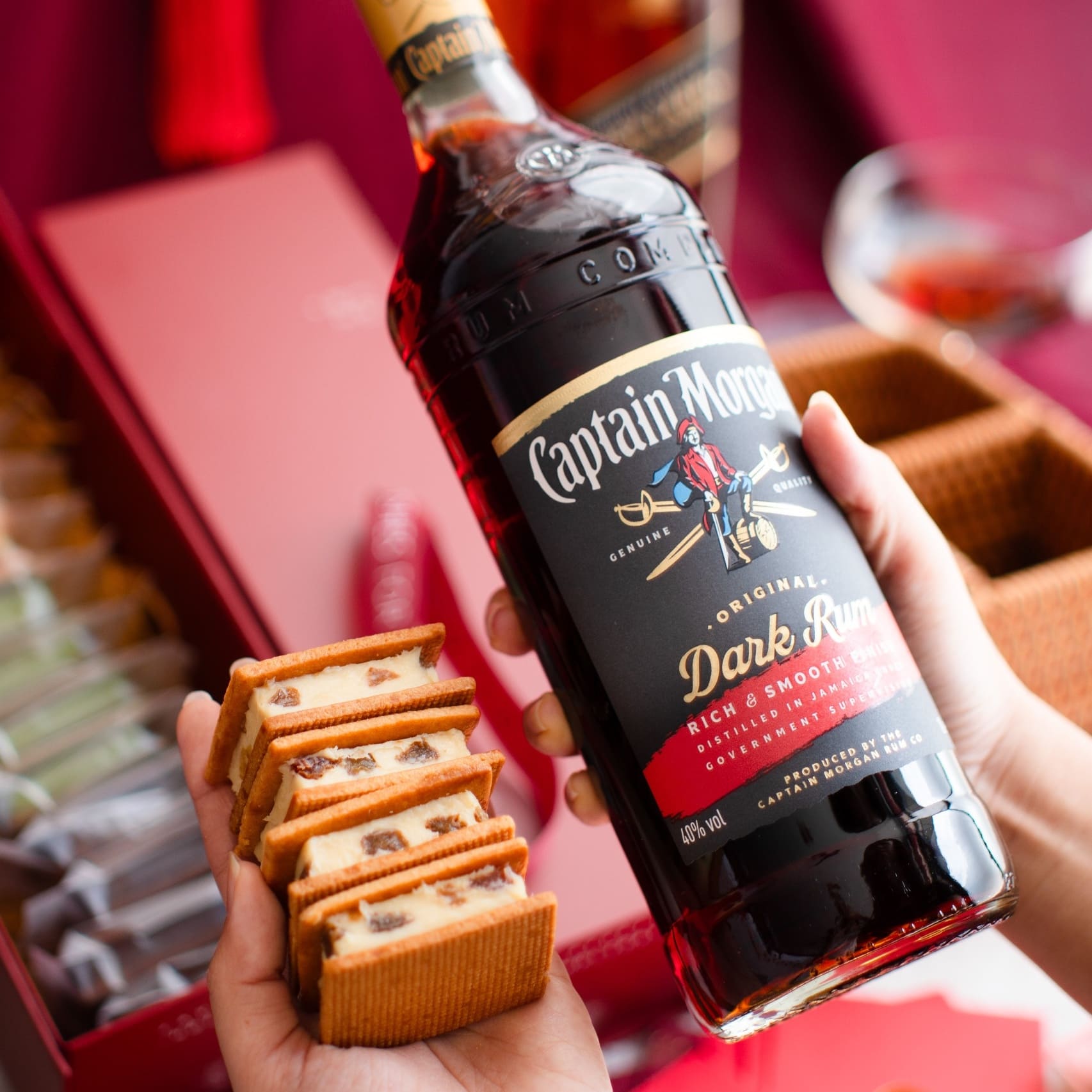 Handmade Alcohol Sandwich Cookies